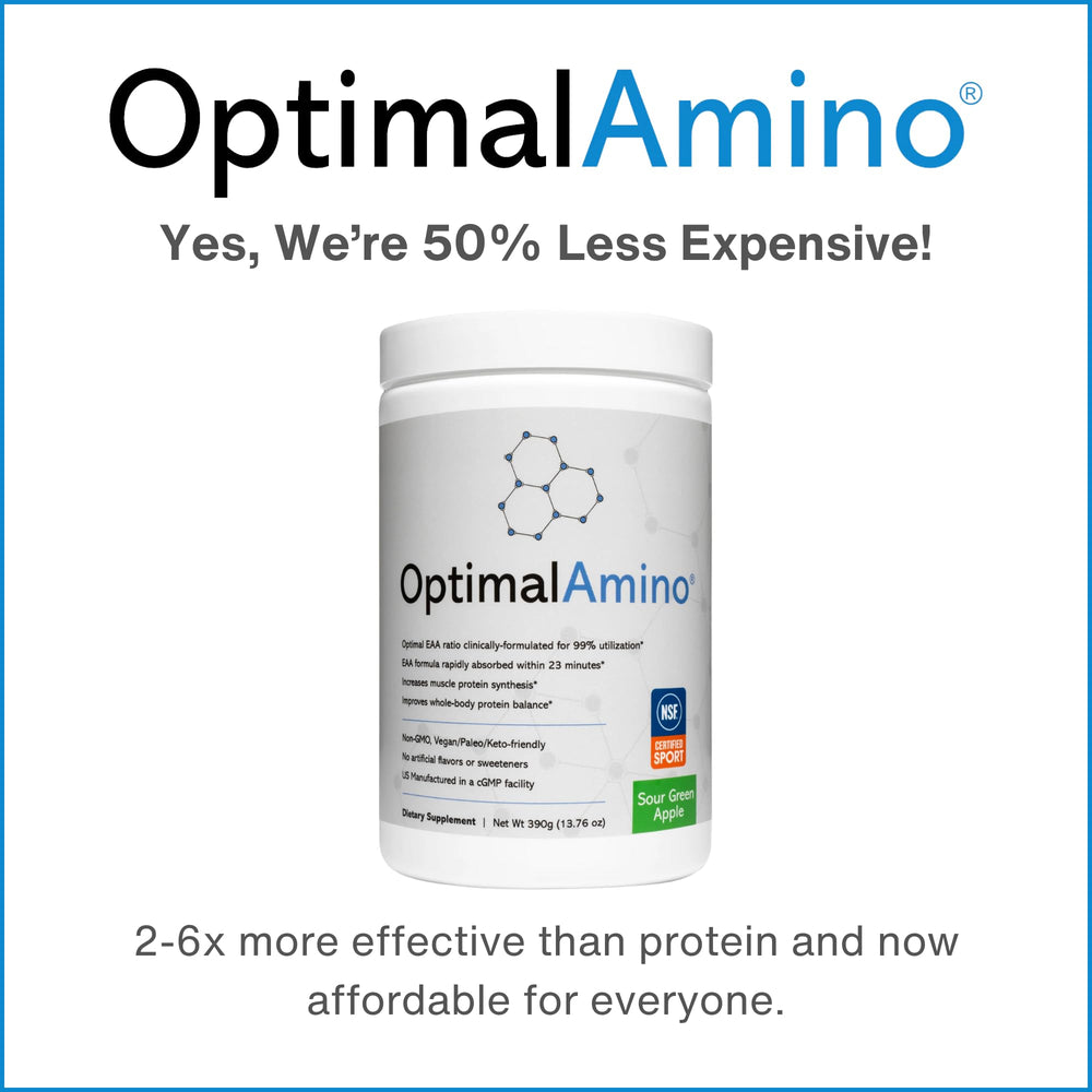 OptimalAmino shaker cup with powder ready to mix