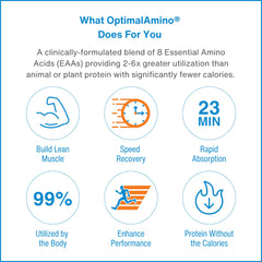OptimalAmino stick packs arrangement for on-the-go nutrition during workouts
