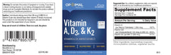 OPTIMALHEALTH Vitamin ADK setup with glass of water for everyday wellness