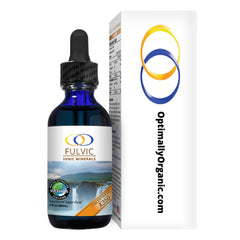 Close-up of Optimally Organic 77 trace minerals label highlighting nutrient density.