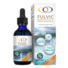 Optimally Organic water extracted fulvic ionic minerals bottle ready for daily mineral support.