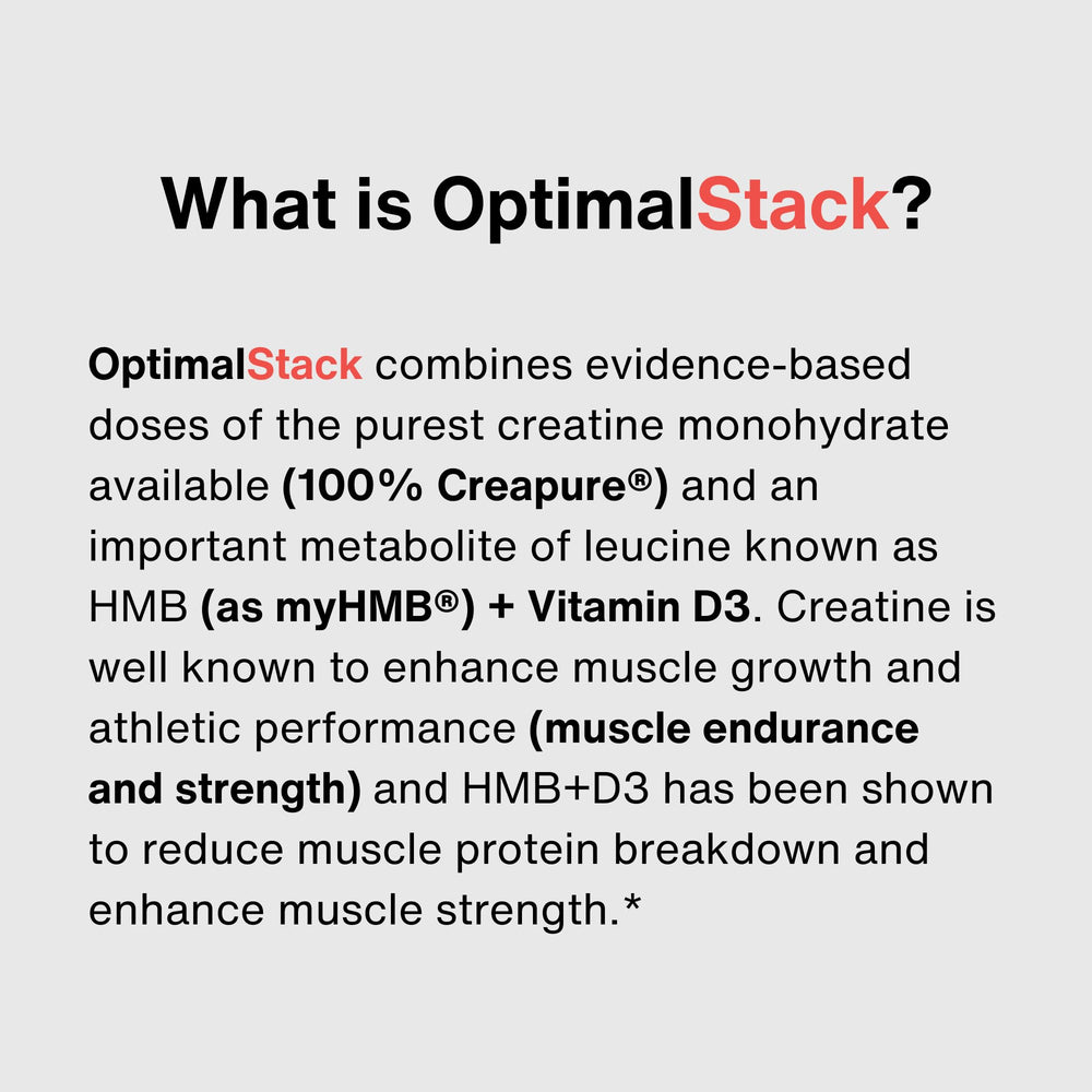 OptimalStack NSF for Sport logo signals certified quality and safety standards.
