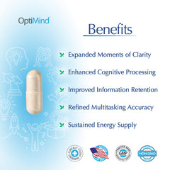 Optimind label highlights clinically studied ingredients for brain health