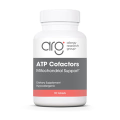 Optimox ATP Cofactors bottle front view for energy-supporting B vitamin blend.