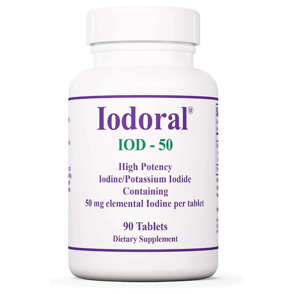 Optimox Iodoral 50 mg bottle front for daily iodine support