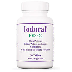 Optimox Iodoral 50 mg bottle front for daily iodine support