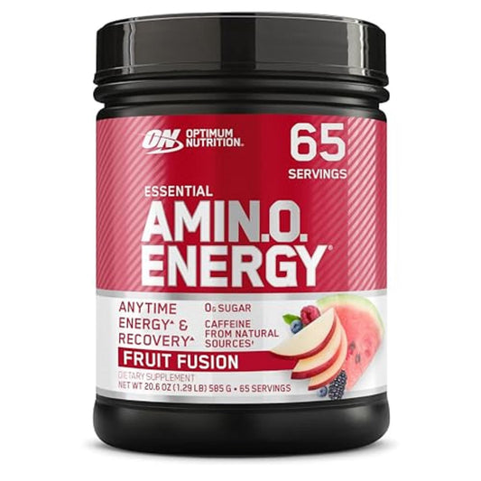 Optimum Nutrition Amino Energy fruit fusion bottle for on-the-go energy.