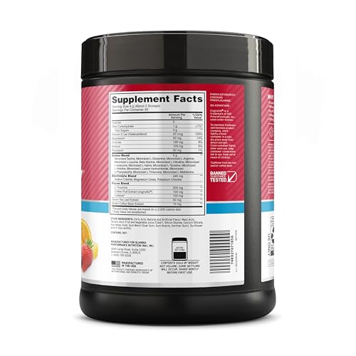 Optimum Nutrition Amino Energy Powder Plus Focus shaker-friendly packaging idea