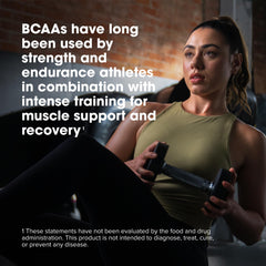 Optimum Nutrition BCAA powder serving scoop measuring a five-gram dose.
