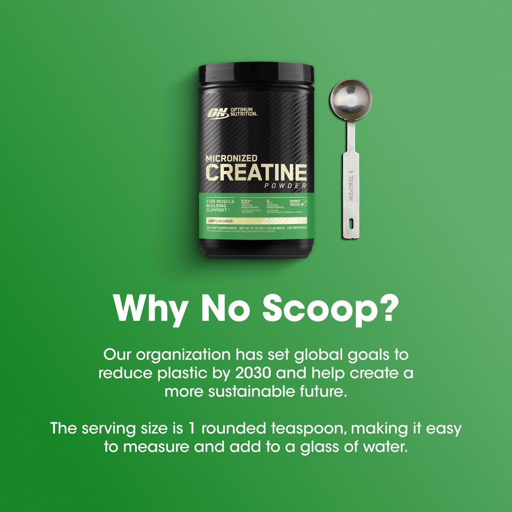Optimum Nutrition creatine powder blends with beverages after workouts