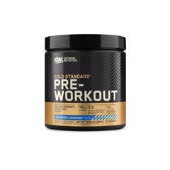 Optimum Nutrition Gold Standard Pre-Workout powder in Blueberry Lemonade boosts energy