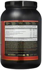 Close-up of creamy powder texture from Optimum Nutrition whey in a serving bowl.