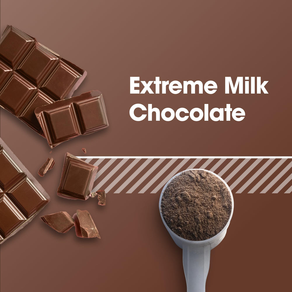 Optimum Nutrition Gold Standard Whey extreme milk chocolate pour demonstrates fast-absorbing protein delivery.