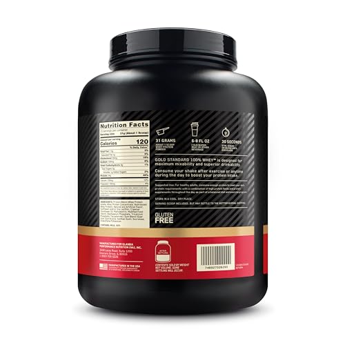Optimum Nutrition Gold Standard whey packaging variations image indicates packaging may vary