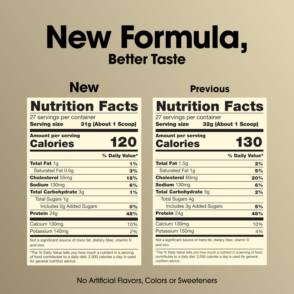 Optimum Nutrition Gold Standard vanilla whey scoop for measuring a perfect serving
