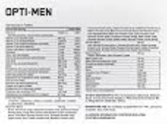 Optimum Nutrition Opti-Men tablets close-up, easy-to-swallow capsules.