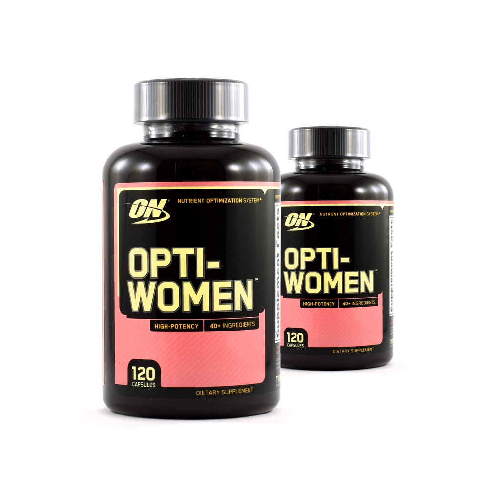 Optimum Nutrition Opti-Women bottle front with emphasis on daily multivitamin use for women
