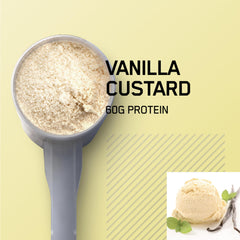 Optimum Nutrition Pro Gainer Vanilla Custard in blender for easy preparation.