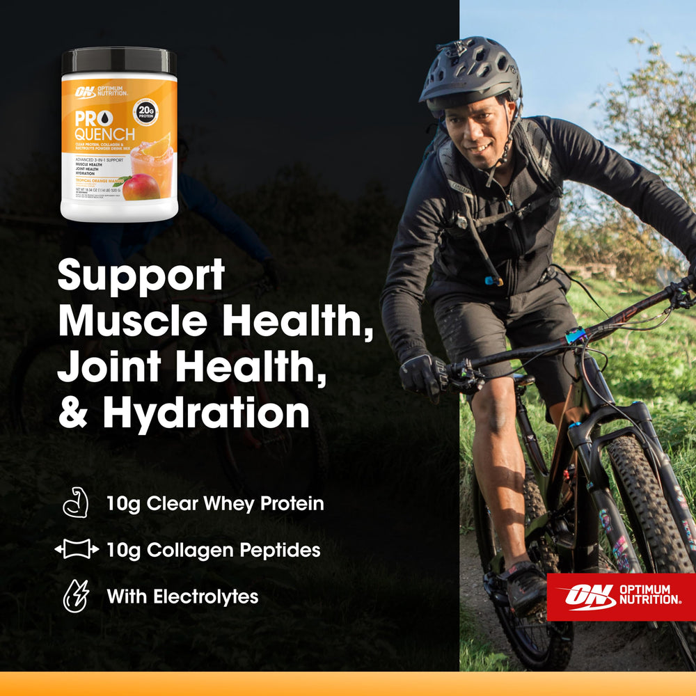 Optimum Nutrition Pro Quench Tropical Orange Mango flavor visual