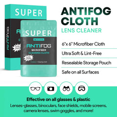 Optipak defogging cloth helps clear face shields and ski masks without scratches