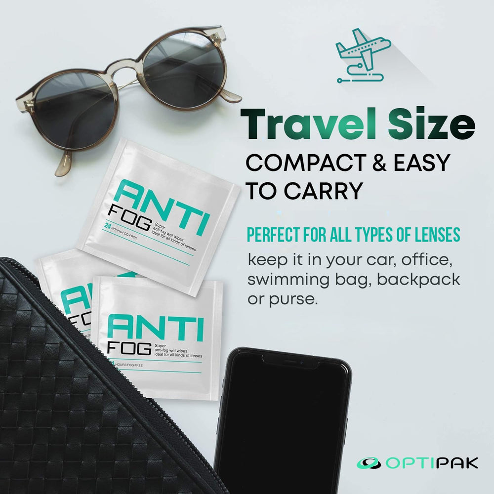 OPTIPAK anti fog wipes for face shields ensure fog-free visibility in busy environments.