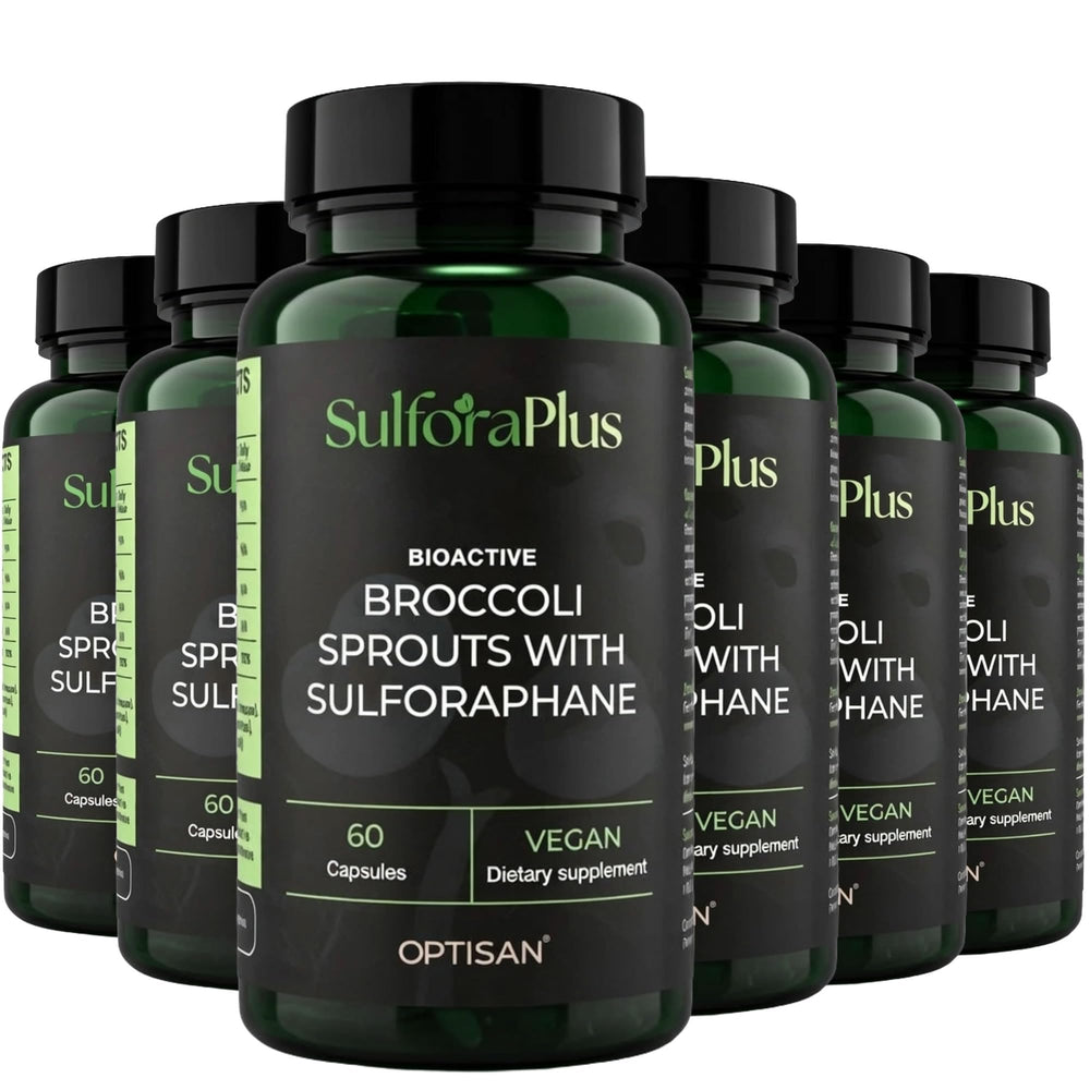 Optisan SulforaPlus capsules bottle for daily immune support