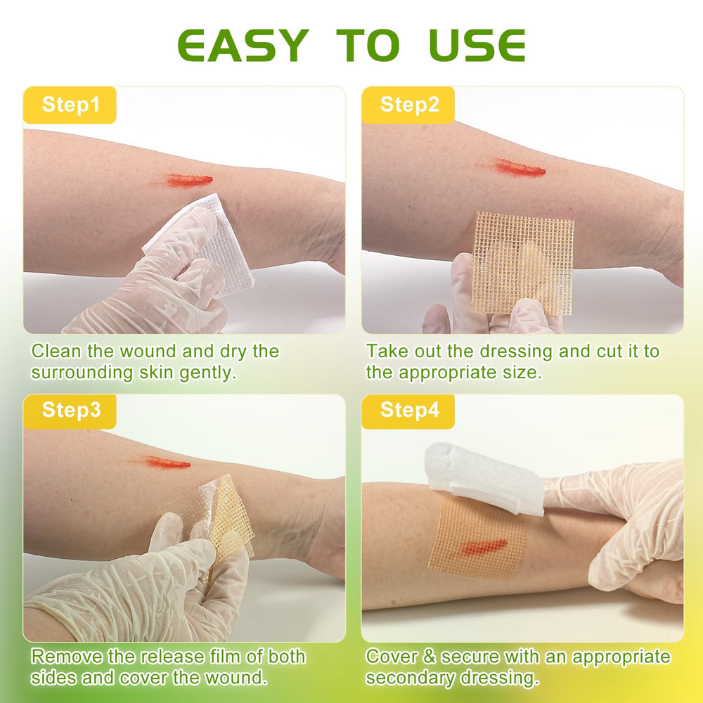 Soft cotton gauze with Manuka honey for gentle minor wound care