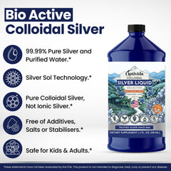 Optivida silver liquid designed for family use in daily care