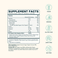 Ora Organic Aloe Gorgeous oats mix, boosts morning nutrition and collagen support.