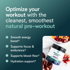 Scoop of Ora Organic Berry Beet pre-workout powder for quick mixing
