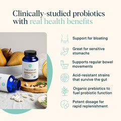 Ora Organic Probiotics capsules close‑up showing high potency