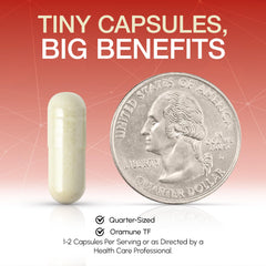 Oramune 100 capsules bottle on display for convenient supplementation