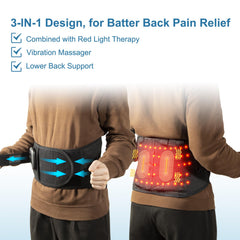 Oramuon back massager offers 6 heat levels for customizable warmth.