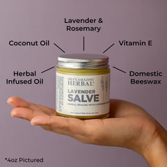 Ora's Amazing Herbal sleep balm applied to temples and neck for relaxation support.
