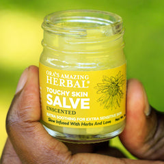 Calendula, thyme, comfrey in Ora's Salve offer soothing botanicals