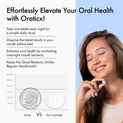 OraTicx grape flavor lozenges provide a refreshing taste during routine care.