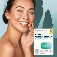 OraTicx mint-flavor lozenges close-up highlighting refreshing taste.