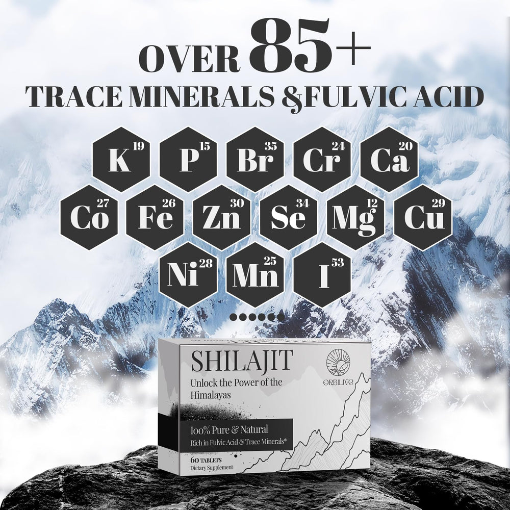 ORBILIVE Shilajit tablets on-the-go pack supports busy lifestyles