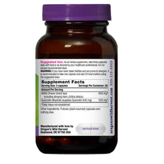 Vegan capsules shown with gluten-free and dairy-free labeling on packaging.