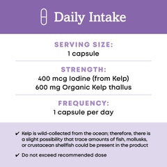 Kelp capsules on shelf—convenient daily iodine source in vegan form