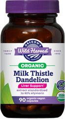 Oregon's Wild Harvest bottle on wood may support liver health