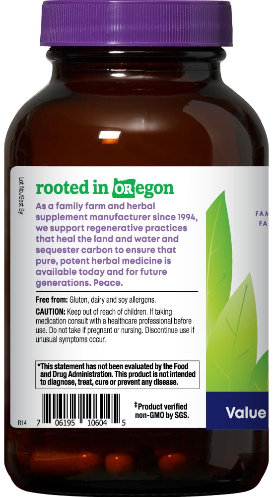 Oregon's Wild Harvest organic turmeric roots indicating fresh sourcing