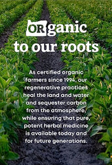 Oregon's Wild Harvest bottle label showing organic certification for trusted quality