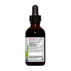 Label of Oregon's Wild Harvest St. John's Wort extract showing organic certification
