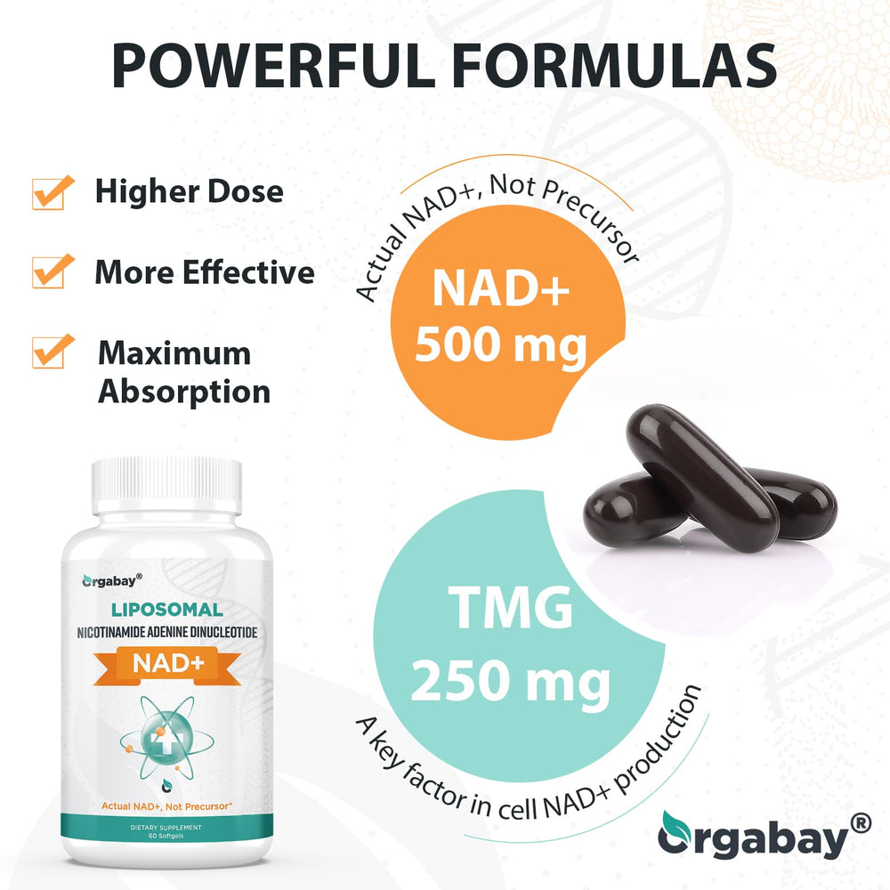 Orgabay packaging box and bottle on desk, highlighting quality ingredients.