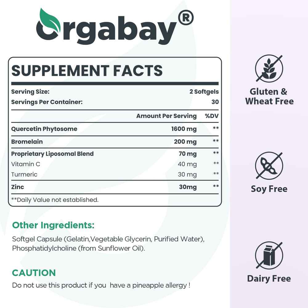 Orgabay turmeric detail highlights antioxidant-friendly components.