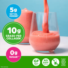 Orgain Keto Collagen Powder Vanilla in a coffee cup for keto energy.