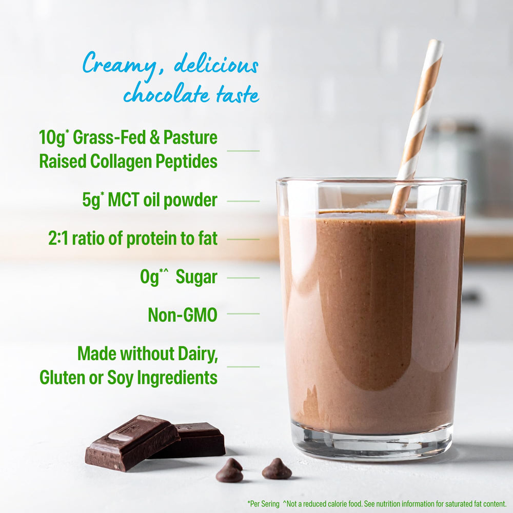 Orgain Keto Collagen Chocolate measuring spoon for precise serving