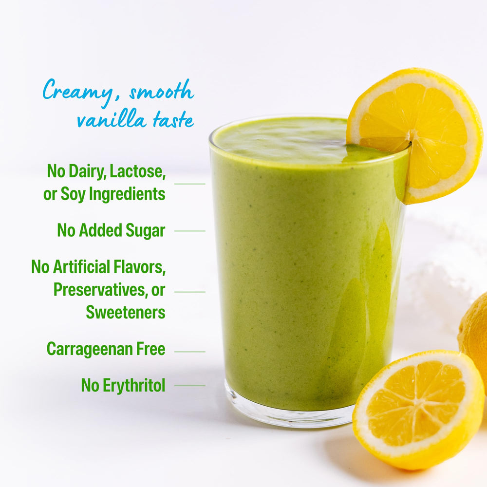 Orgain ready-to-mix morning smoothie image highlights quick plant-based nourishment