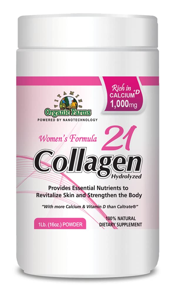 Organic Farms Vitamins Collagen 21 women pills for skin vitality and nails